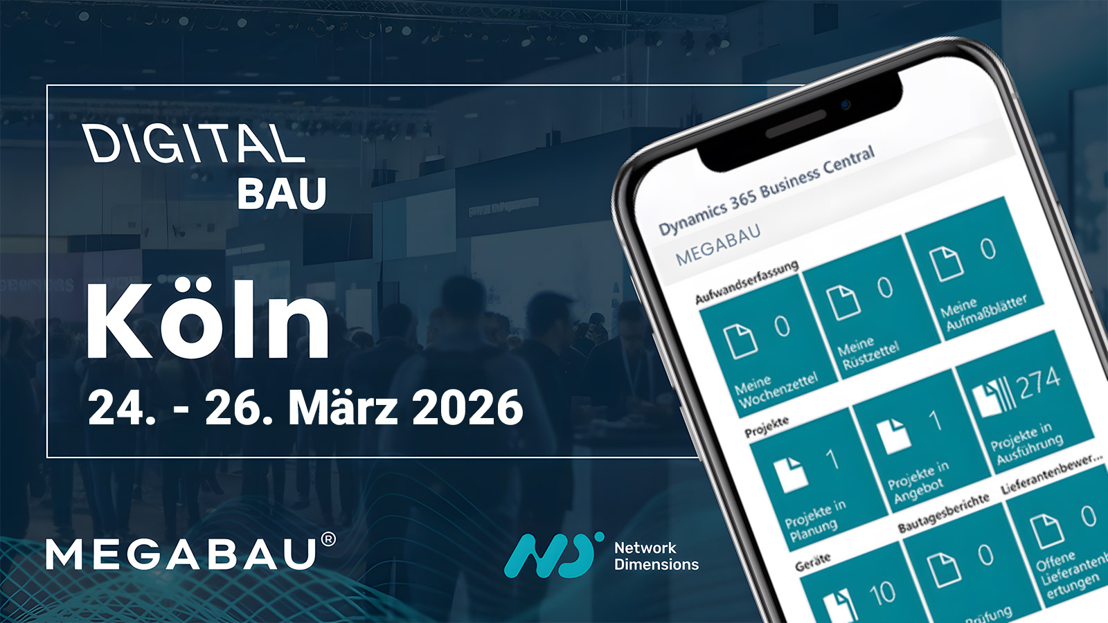 Werbeposter: DigitalBAU in Köln